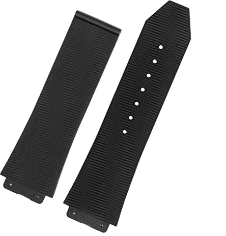 CZKE Uhrenarmband für Hublot Big Bang Silikon-Uhrenarmband, 26 mm x 19 mm, 25 mm x 17 mm, wasserdicht, Gummi-Uhrenarmband