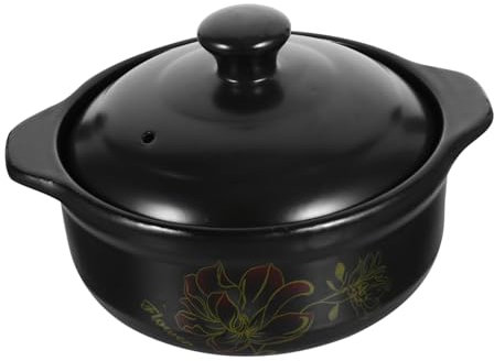 LIFKOME Tontopf Keramik- Keramik-suppentopf -suppentopf Hochtemperaturbeständiger Keramiktopf
