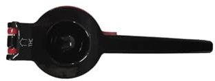 The HomeFlow Co.’s 2-in-1 Lemon & Lime Squeezer, Heavy-Duty Manual Citrus Juicer, High-Extraction Hand Press with Seed Filter, Durable Metal, Dishwasher-Safe, Easy To Use & Clean (Black & Red)