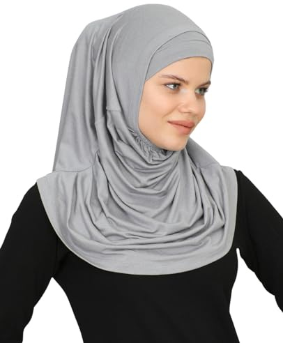 Prien Chic Hijab für Damen, Muslim Kopftuch Untertuch Set, Lange Kopftücher Kleid Frauen, Schal Für Gebetskleidung Abaya, Muslimische Kleider Für Ramadan Hajj