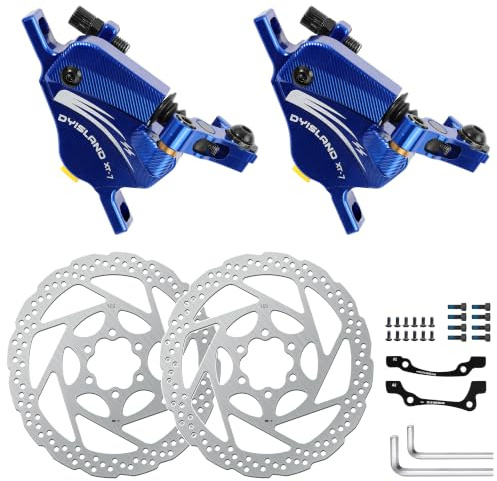 DYISLAND XT-7 Kabelbetätigte, extra leistungsstarke Hybrid-Hydraulik-Scheibenbremsen Bremssättel für MTB/Mountainbike