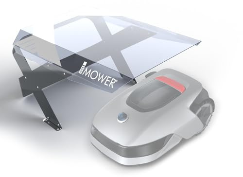 Idea Mower Garage pour tondeuse à gazon Mobius compatible avec Dreame A1 Protection - Toit transparent pour un contrôle visuel et une utilisation facile du clavier du robot
