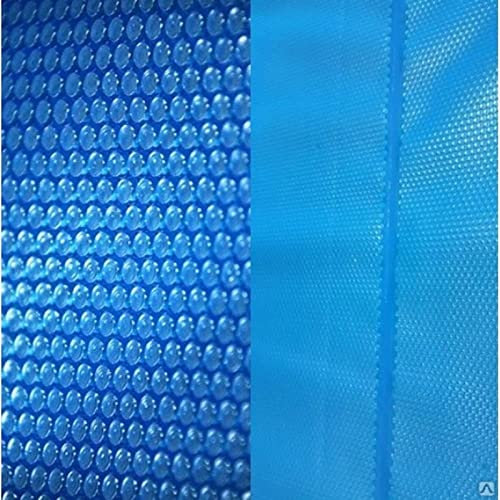 Solar Heating Pool Cover for Above Ground Pool 4X5m/13X16ft Round/Rectangular/Square Swimming Pool Solar Blanket 10m Coverage UV Resistant Energy Saving