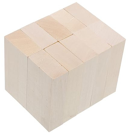 SHINEOFI 10stücke Teiliges Naturbelassene Basswood-holzplatten Robuste Diy-holzblöcke Zum Basteln Schnitzen Malen Und Kreativen Handwerksprojekten