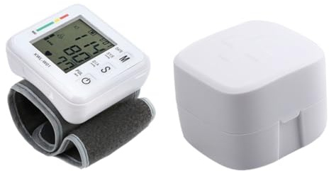 Digitales Handgelenk Blutdruckmessgerät Weiß, Lcd Anzeige, Abs | Blutdruckmanschette Kinder, Schlafmodus, Automatische Kompression und Dekompression