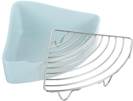 HOUDERCO Kaninchentoilette Aus Keramik Dreieckig Designed Für Kaninchen Meerschweinchen Und Hamster Mit Abnehmbarem Für Einfache Reinigung Und Geruchsarme Benutzung Im Haus Oder Garten