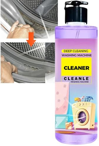 Tiefenreinigungsreiniger für Waschmaschinen, effektiver Reiniger für Waschmaschinen, reinigt Trommel, Wanne, Dichtung und alle Innenteile, entfernt mühelos Rückstände und Gerüche (1 Flasche)