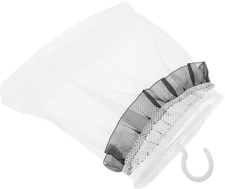 HOMOCONO Bathroom Hanging Mesh Bag for Laundry Breathable Mesh Storage Bag Clothespins for Kitchen and Bathroom Organization