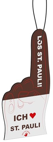St Pauli Fahne Fanartikel HIGH FIVE FINGERS Auto Duftbaum mit 5 Düften | Air Freshener | Duftspender | Raumduft | Lufterfrischer