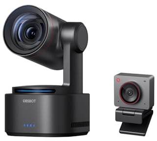 OBSBOT Tail 2 PTZR NDI Camera 4K@60FPS Bundle Meet 2-4K Webcam for PC, Pro AI Tracking, 1/1.5 CMOS, 50MP, 5X Optical Zoom, 12X Hybrid Zoom, SDI/HDMI/IP/USB 3.0 Output, Live Streaming.