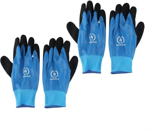 PETSTIBLE Easily Accessible Safety Gear Non Slip Electrical Work Gloves That Offer for PROTECTION Against Shock at 400 Volts (2 pairs)