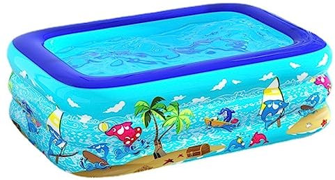IWENZHKPA Piscina Inflable Piscina Wimming para El Hogar, Piscina Inflable sobre El Suelo con Tapa, Piscina De Regalo Grande Y Gruesa para Adultos Piscinas Hinchables(150 * 105 * 50cm)