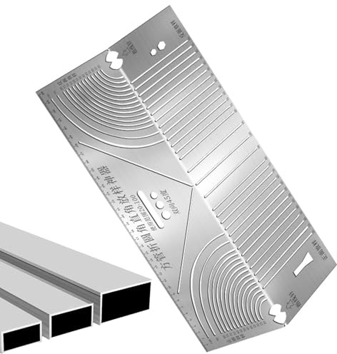 Herramienta de marcado de ARC - Scriber de ángulo recto multifunción con cuerpo de acero inoxidable | Regla de dibujo paralelo de precisión | Guía de medición plegable para ingeniería o diseño de mueb