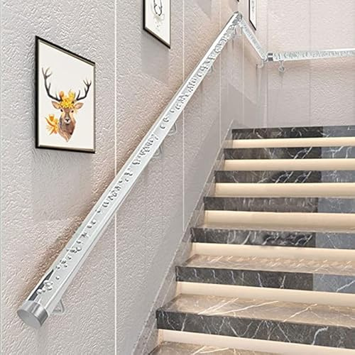 LQSYBHD Pasamanos de cristal acrílico para escaleras interiores, barandilla de cristal transparente antideslizante, barandilla de jardín para el hogar, pasillo, ático, barandilla de pared de 50 a 140