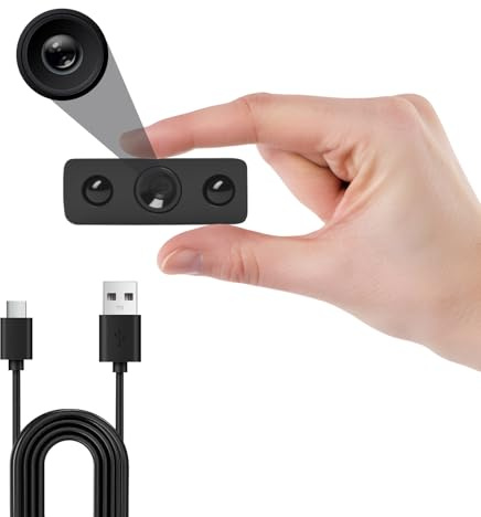 Rouzin Mini telecamera di sorveglianza, telecamera WiFi, visione notturna a colori, 1080P HD, mini fotocamera nascosta per interni, rilevamento del movimento, controllo app