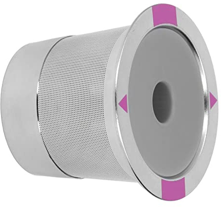 Keenso Taza de Filtro de Acero Inoxidable Reutilizable con Almohadilla de café de Metal, Individual, para Máquina de café Serie K