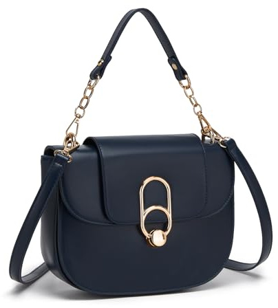 Miss Lulu Borsa a Tracolla Donna in Pelle PU, Borsetta Media Elegante con Chiusura Magnetica, Borsa a Spalla e a Mano per Uso Quotidiano, Moda Città Classica Pratica