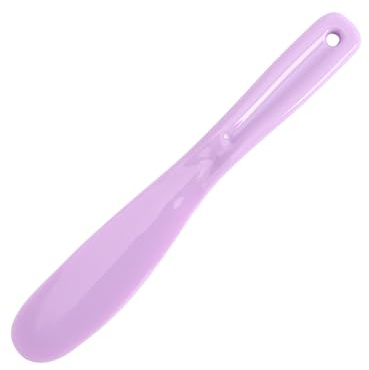 Máscara facial de silicona para cosméticos, crema de ojos, maquillaje facial, cuchara de crema, espátula cosmética (morado)