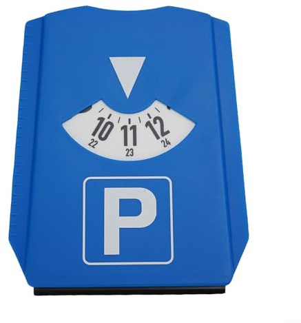 BlesConi Herramientas del estacionamiento del vehículo con la pala integrada del hielo, reloj del contador de tiempo del disco de los PP para el parabrisas del