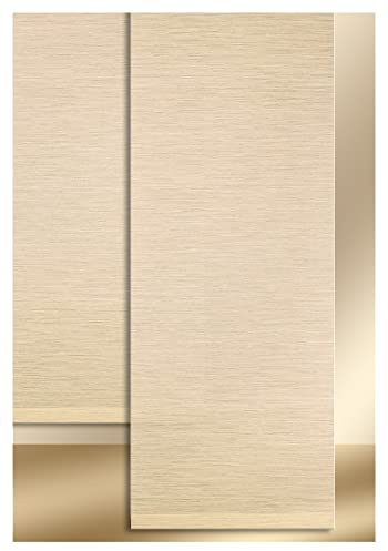SeGaTeX home fashion Moderner Schiebevorhang Flächenvorhang Marian Paneele in Bambusstruktur beige 180 x 45 cm