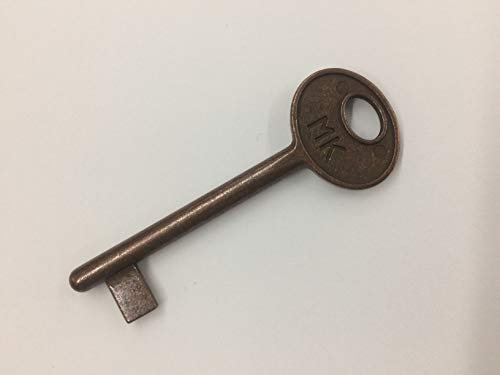 effedielle® Chiave PASSPARTOUT per serrature marca AGB patent da interno,finitura bronzato,apre tutte le serrature serie CENTRO e serie patent vecchio tipo AGB