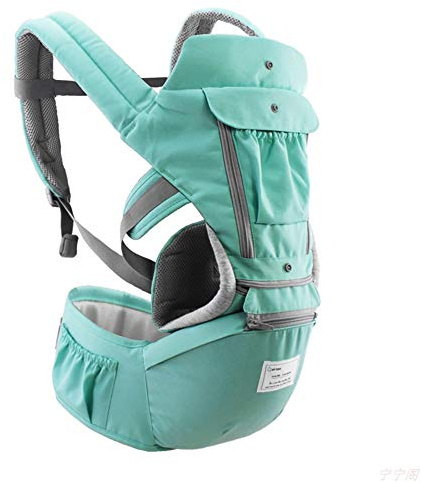 G-Tree-All-in-One Ergonomische Babytrage, Baby-Hip Sitz -Adapt zu Neugeborene, Babys und Kleinkinder, Babywickelträger mit Hip Seat, Grün
