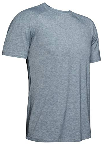 Under Armour Herren Kurzarmshirt Athlete Recovery Travel Tee, Grau, M, 1344139-746