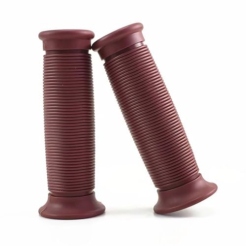 Poignées antidérapantes Vintage pour Moto, 1 Paire de poignées universelles de guidons de Moto universels 22mm/25mm(Taupe)
