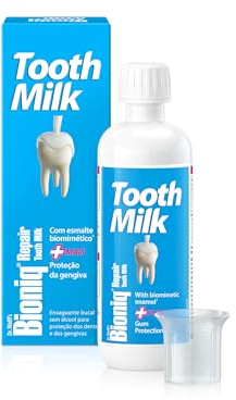 Bioniq® Repair Tooth-Milk - 1 x 400 ml - Enjuague bucal - Repara el esmalte dental - Protege las encías - Con 20% de hidroxiapatita enriquecida con calcio