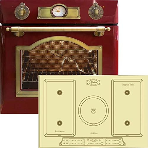 Kaiser EH 6355 RotEm - Horno eléctrico + Kaiser KCT 7797 ElfEm, placa de cocción por inducción, 77 cm, placa de cocción de ivory placa, fabricante Kaiser, 8 funciones, horno retro