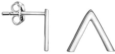 SOFIA MILANI - Damen Ohrringe 925 Silber - Dreieck Ohrstecker