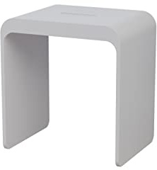BERNSTEIN® Badhocker aus Mineralguss PB4006 Duschhocker, variabel einsetzbarer Sitzhocker