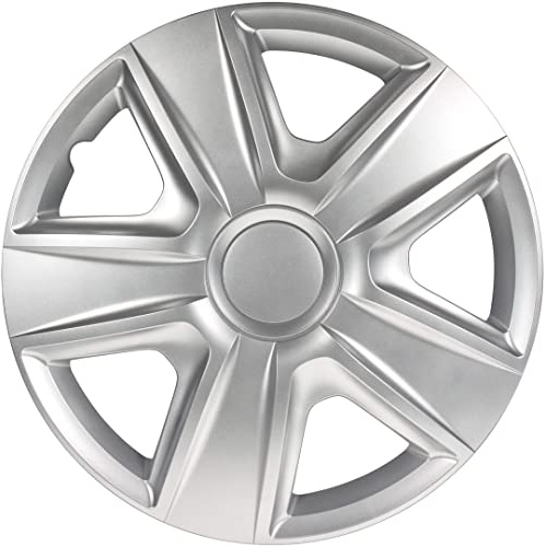 Set med 4 16 tums navkapslar Arkansas Silverdesign, krom- och ABS-finish som är slagtålig, hållbar och pålitlig med justerbar spännring