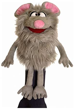 Living Puppets Golfcover Tüddel passend für alle Driver bis 460 cm³, Gesamtlänge: 37cm, GC779, Grau