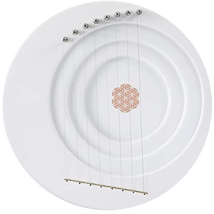 8/11/15 Saiten Lyre Harfe – Halbmond & Vollmond-Stil, professionelle hölzerne Saiteninstrumente, tragbare Laugen-Harfe Musikgeschenk für erwachsene Kinder (Farbe: Weiß 8 Saiten)