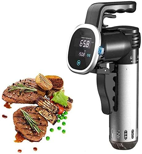 Sous Vide Cooker cle Thermal Immersion Circulator Accurate Temperature Digital Timer Ultra-Quiet Vacuum Slow Prozessor 850 Watt Edelstahl / Schwarz