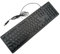 Ronyme Clavier AZERTY Français Arabe, Câble USB de 1,45 m, Résistant aux Éclaboussures, Touches Silencieuses, Clavier Filaire pour Bureau École, Noir