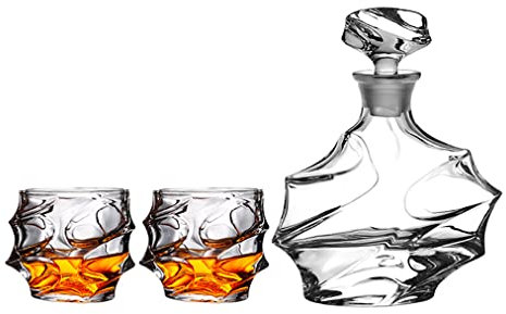 YOtat Vasos De Whisky Antiguos De Lujo, Juego De 2/4/6 Tazas De Vidrio para Bebidas, Regalo Hecho A Mano para Los Amantes del Bourbon, Cristalería Estilo para Vasos De Ron En Caja De Regalo (2 Tazas)