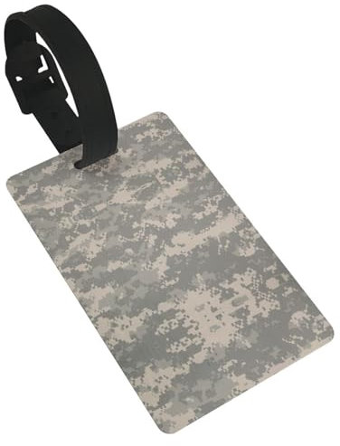 Gepäckanhänger aus Leder, Armee-Motiv, digitaler Camouflage-Druck, Kofferetiketten, Gepäckanhänger, ID-Tags, vollständige Privatsphäre-Abdeckung
