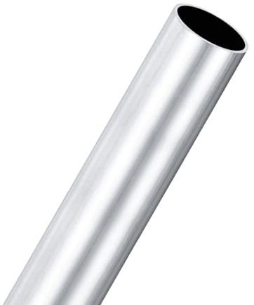 M METERXITY 1-Pack 300mm 6063 Aluminum Round Tube, 32mm ID 35mm OD Seamless Aluminum Tubing for Construction/Machining/DIY Crafting, Metal Straight Pipe [1.26x1.38x12]