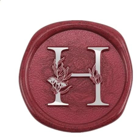 Wachssiegelstempel im Vintage-Stil, europäischer Retro-Siegelwachsstempel, Kopf, Alphabet, Buchstaben, Siegelstempel, Set, Werkzeuge, Postdekoration, antiker Wachssiegelstempel H