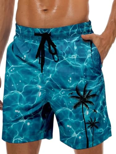 MARZXIN Badeshorts Herren Schnelltrocknend Badehose für Männer mit Meshfutter Boardshorts Lang Strandshorts Atmungsaktiv Schwimmhosen Jungen Beachvolleyball Surfen S-3XL