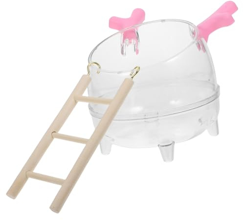 DOITOOL Caja de Baño para Hámster Diseño Desmontable Combinación de Inodoro y Baño de Arena Incluye Arena Dedicada