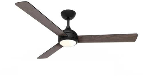 PHILIPS Ventilatore da soffitto 132cm nero legno moderno VELYXDARK