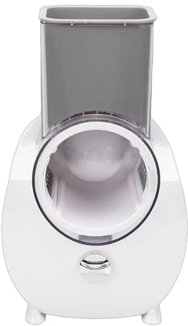 Hamwesh Rallador de Queso Eléctrico, Recargable con 4 Cortadores Reemplazables Rallador de Queso Rotatorio, Trituradora de Verduras Eléctrica con Diseño Compacto para Zanahoria Patata Pepino Fruta