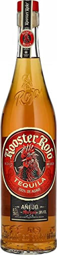 Rooster Rojo Anejo Tequila 70cl, 38% ABV | 100% Blue Webber Agave | Double Distilled, Filtered Through Silver, Barrel Aged