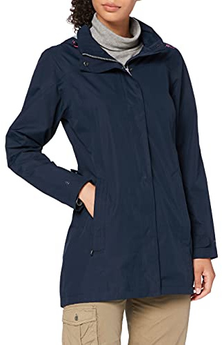 CMP 3W15994 Chaqueta Larga Para La Lluvia, Mujer, Black Blue, 44