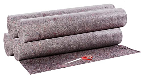 ASKON Malervlies - 4 Rollen extra starkes Malervlies 1 x 50 m (50m²) – Gewicht 180g / m² - mit Malerschere - Abdeckvlies - Schutzvlies - Vlies- Antirutschschicht