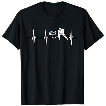 Eishockeyspieler Herzschlag Eishockey T-Shirt