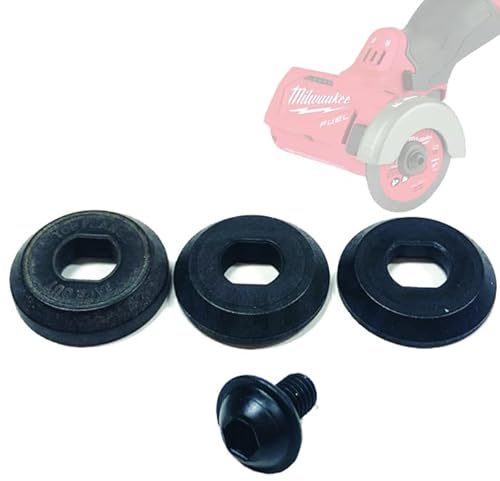 MTP Black Alloy Steel Locking Bolt / Top & Bottom Flange 4 Pcs Set Compatible for Milwaukee 2522-20 3 Cut Off 14-46-2075 Part